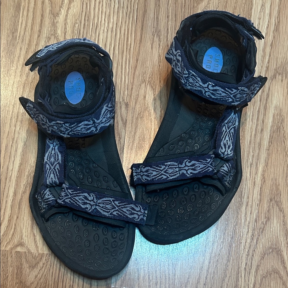 Teva Women's Sandals with Black and Blue Straps